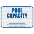 thumbnail image 1 of Pool Capacity Pool Sign,, 1 of 8