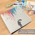 thumbnail image 4 of FORMRS 3 Ring Photo Album 4"x6" Self Adhesive Large Capacity PU Leather Cover, Black Astronaut, 4 of 8