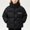 Black, variant on BXJX Girls Puffer Jackets, Long Sleeve Full Zip Stand up Collar Warm Outerwear with Pockets Beige Size 9-10 T