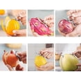 thumbnail image 3 of Orange Peeler, 4 Pcs 2-Pack Stainless Steel Orange Peelers Tool Portable Kitchen Gadget for Lemon and Shaddock Fruit Peeler, 3 of 4