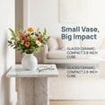 thumbnail image 6 of REGALWOVEN Small Ceramic Square Bud Vase, Mini Cube Flower Vase with Wide Mouth, Matte Geometric Decorative Vase for Desk White 2.8"L x 2.8"W x 2.8"H, 6 of 6