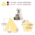 thumbnail image 2 of DEWEL Dog Teepee Cat Tent Pet Private Cabin House,White,Protable,Washable,28 x 24 inch(Without Cushion), 2 of 7