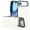 White, variant on Allytechgroup Flip Wallet Case for iPhone 17 Air with Card Slots, Premium PU Leather [RFID Blocking] [Double Magnetic Button] Kickstand Shell, Shockproof Anti-Fall Protective Case, White