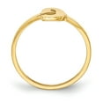 thumbnail image 4 of Solid 10k Yellow Gold Laser Initial Letter Script or Block Font Ring Band Size 8, 4 of 6