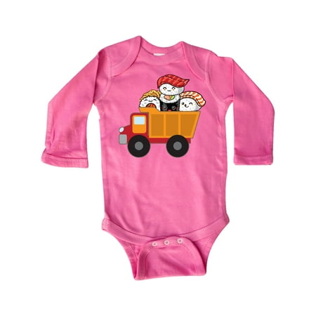 

Inktastic Sushi Lover Food Truck Gift Baby Boy or Baby Girl Long Sleeve Bodysuit