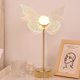 thumbnail image 5 of Lámpara de mesa Retro oro acrílico mariposa Shell LED lámpara de escritorio atenuación continua, 5 of 8