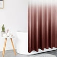 thumbnail image 4 of Textured Fabric Bath Shower Curtain, Polyester Ombre Shower Curtains for Bathroom, Waterproof Shower Curtain Liner with 12 Hooks,Machine Washable (72 x 72 inch, Merlot), 4 of 6