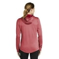 thumbnail image 2 of Sport-Tek Women's PosiCharge Sport-Wick Heather Fleece Hooded Pullover. LST264, 2 of 4