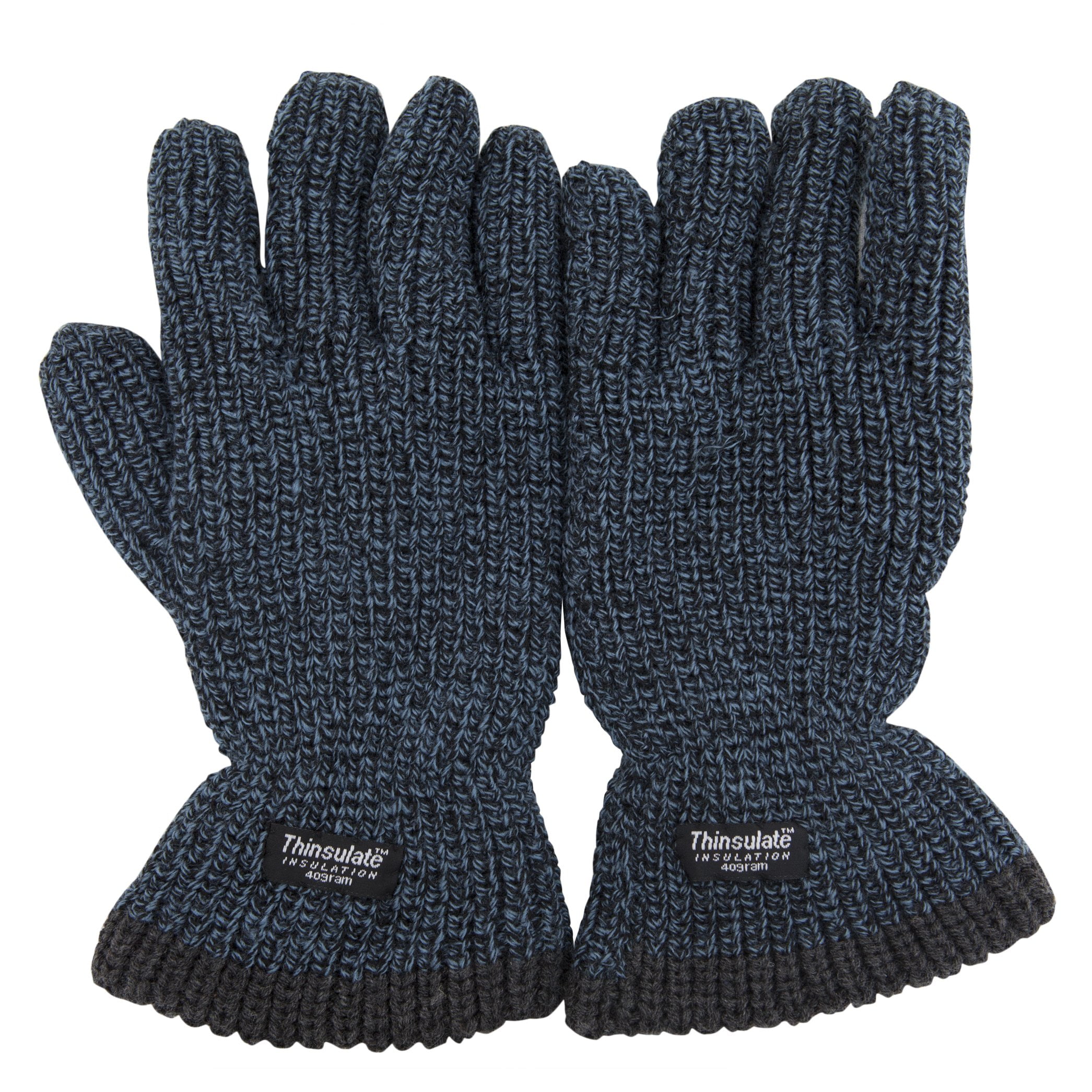 Mens Thinsulate Heavy Knit Fisherman Thermal Gloves (3M 40g) Walmart