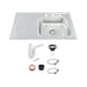 thumbnail image 1 of Fregadero Tarja De Empotrar Acero Inox 80x50 C/kit S/llaves (Escurridor Izquierdo), 1 of 5