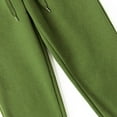 thumbnail image 4 of IVEYRTF Kids Solid Color Jogger Pants Breathable Knit Fashion Casual Comfortable Fit Everyday Active Trousers(Army Green,4-5 Years), 4 of 6
