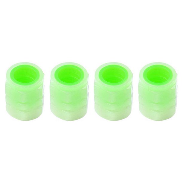 4 Uds tapa de válvula Schrader tapa de válvula de boquilla luminosa para Auto motocicleta bicicleta
