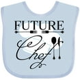 thumbnail image 3 of Inktastic Future Chef with Silverware and Hat Boys or Girls Baby Bib, 3 of 4