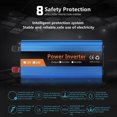 thumbnail image 3 of Trayknick Car Power Inverter Modified Sine Wave Plug Play Digital Display 500W 12/24/36/48V to 220V Car Transformer Adapter for Home, 3 of 13