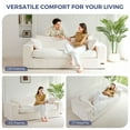 thumbnail image 5 of BYBYME Boneless Couch Sofa,Thick CorduroyBean Bag Chair Upholstered 3 Steater Sofa Couch with Deep Seating,Sofa in a Box or Bedroom Office Apartment,No Assembly,Beige, 5 of 5