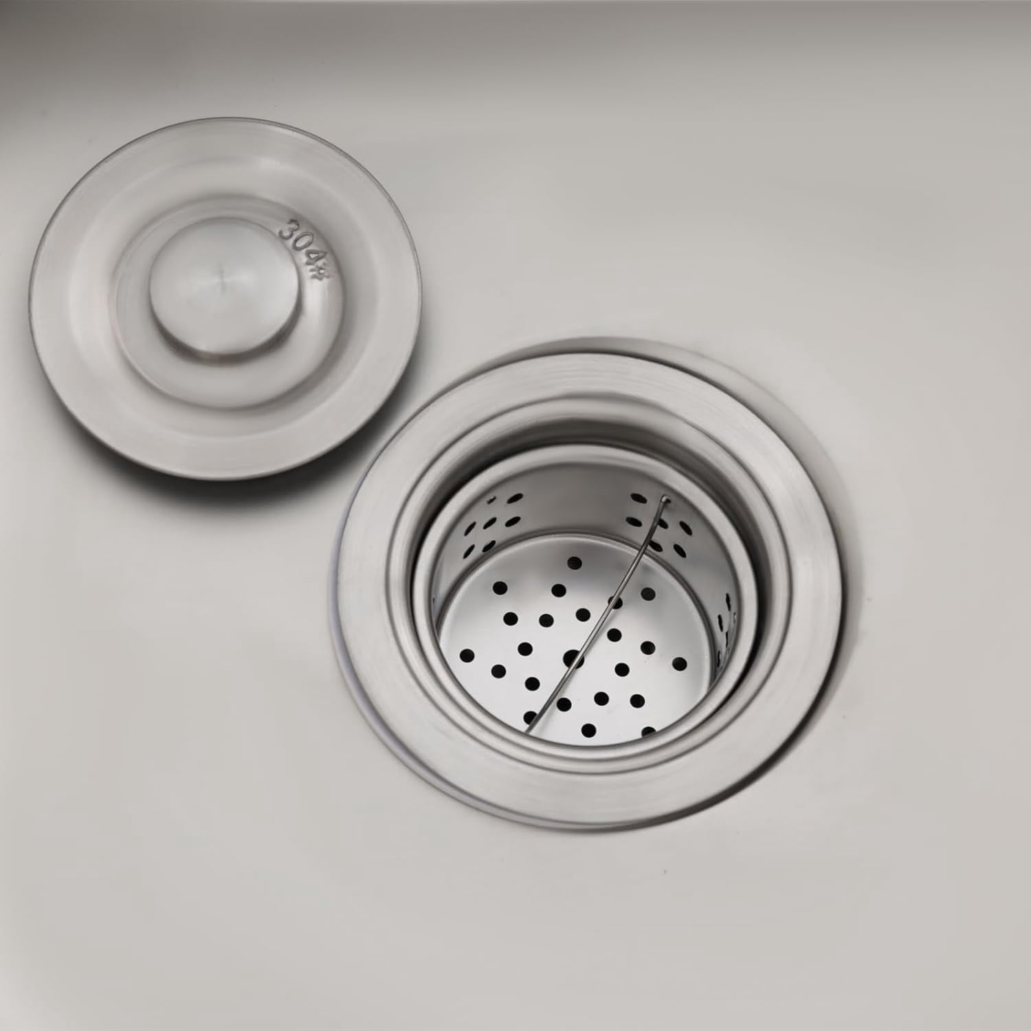 Stainless Steel Utility Sink, 29.5*15.7*29.5 in Free Standing Single Bowl Kitchen Sink with Hot and Cold Faucet & Storage Shelf, Indoor/Outdoor Washing Hand Basin Station for Restaurant