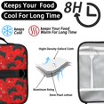 thumbnail image 4 of Game Controller Red Pattern Insulated Lunch Bag with Shoulder Strap and Bottle Holder,Bento School Lunch Bag Box,11x9.5x3.5 Inches, 4 of 5