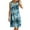 Blue, variant on Plus Size Dresses for Curvy Women Women's Round Neck Sleeveless Gradient Tie Dyed Beach Dress