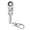 M silver, variant on Lightweight Real Working Keychain Metal Keychain 10mm Ratchet Wrench Key Chain with 180° Rotating Head