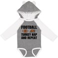 thumbnail image 3 of Inktastic Thanskgiving Football Turkey Nap and Repeat Boys or Girls Long Sleeve Baby Bodysuit, 3 of 5