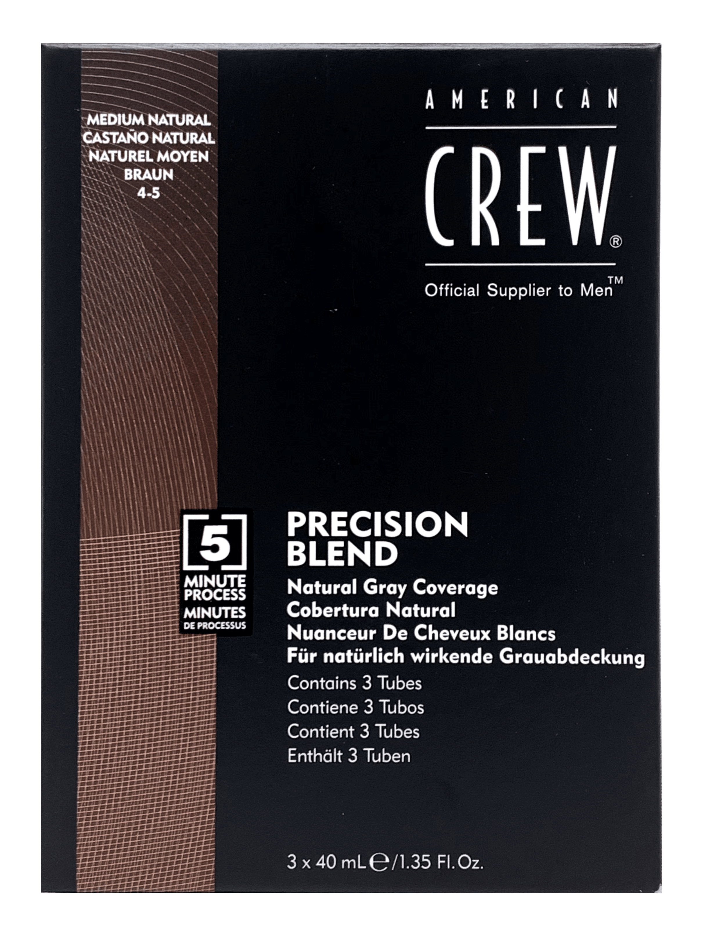 American Crew Precision Blend Medium Natural 1.35 fl oz, 3 Ct