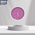 thumbnail image 2 of Reloj Análogo De Pared Diseño Innovador Función de Cuarzo rosa Mediano, 2 of 8