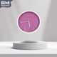 thumbnail image 2 of Reloj Análogo De Pared Diseño Innovador Función de Cuarzo rosa Mediano, 2 of 8