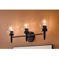 thumbnail image 6 of 55185BK Kichler Lighting Madden - 3 Light Bath Vanity-10.5 Inches Tall and 24 Inches Wide-Black Finish, 6 of 6