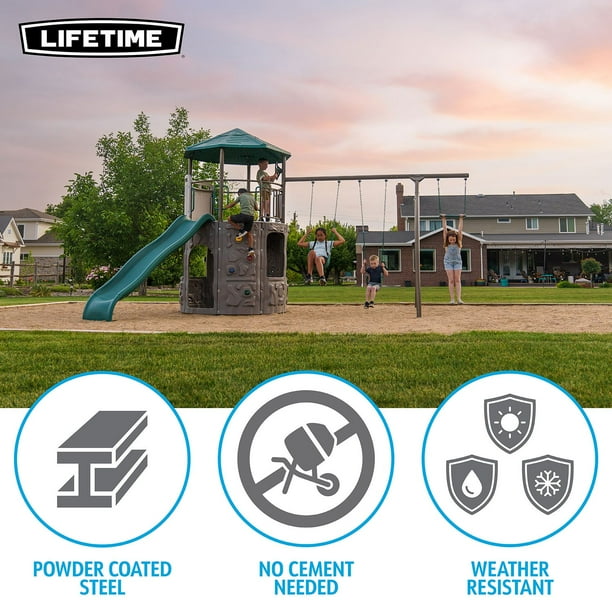 Lifetime Adventure Tower Swing Set Playset