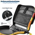 thumbnail image 4 of FORMRS Zipper Binder with Shoulder Strap 2-inch Ring 500 Sheet Capacity File Bag, Orange Cocktails, 4 of 5