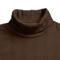 thumbnail image 7 of Men's Stretch Muscle Tshirts Turtleneck Long Sleeve Knit Tees Casual Slim Fit Basic Shirt Tops Business Casual Workwear, 7 of 7