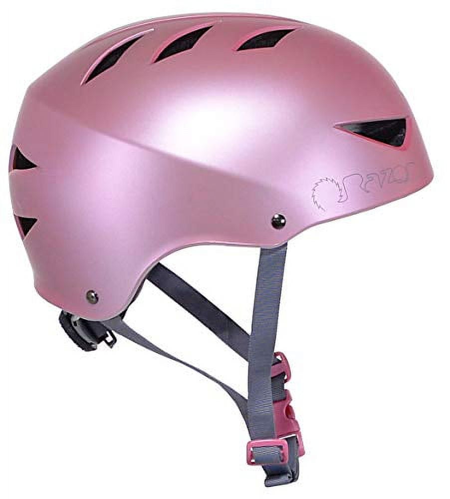Razor  V-12 Adult One Size Safety Multi Sport Bicycle Helmet, Pink Quartz
