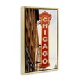thumbnail image 4 of Stupell Industries Chicago City Sign Cities & Countries Photography Gold Floater Framed Canvas Art Print Wall Art, 17 x 25, 4 of 10