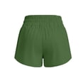thumbnail image 6 of VBTAPA Girls Athletic Shorts, Lightweight Elastic Waist Running Dolphin Shorts, Kids Active Sports Volleyball Soccer Shorts Army Green 12-13 Years, 6 of 7