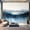 Color8, variant on Peel and Stick Wallpaper Canvas Whisper Blue Classic Faux Grasscloth Mountains Forest Horizon Line Modern Art Wall Mural Decor Self Adhesive and Removable 69in x 98in