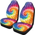 thumbnail image 5 of Uourmeti Car Seat Covers Stretchy Polyester, Compatible with Sedan Seats Van Seats, for Trucks Cars, Tie Dye, 5 of 10