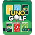 thumbnail image 1 of Juego de cartas Mattel Games UNO Golf con lata de almacenamiento, 7+ años, 1 of 6