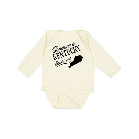 

Inktastic Someone in Kentucky Loves Me Gift Baby Boy or Baby Girl Long Sleeve Bodysuit