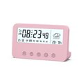 thumbnail image 1 of Sala de estar Desktop Digital Alarma Reloj de plástico Cuenta regresiva Temporizador Calendario Temperatura Humedad Medidor de humedad Bajo Ruido Home Supplies Pink Type 1 AweSitey HA010357-02, 1 of 6