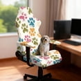 thumbnail image 2 of TSOVTHRID Colorful Paw Beige Print 4 PCS Gaming Chair Covers Slipcovers Non-Slip Dustproof Rotating Armchair Slipcovers Stretch Gamer Chair Cover with Armrest Covers, 2 of 7