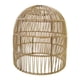 thumbnail image 4 of Pantalla de lámpara colgante de ratán tejido, pantalla minimalista hecha a mano. 25cmx26cm, 4 of 9
