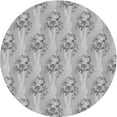 thumbnail image 1 of Ahgly Company Machine Washable Indoor Round Transitional Platinum Silver Gray Area Rugs, 3' Round, 1 of 7