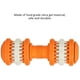 thumbnail image 3 of Mancuerna de limpieza de dientes molares de juguete de perro naranja grande MFZFUKR LN-0080, 3 of 8