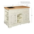 thumbnail image 3 of Powell Pennfield White Kitchen Island, 3 of 11