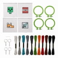 thumbnail image 3 of Set de amuletos en punto de cruz con diseños de Paladone para Minecraft 4, 3 of 4