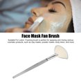 thumbnail image 3 of Face  Fan Applicator, Flat Facial  Brush Clear Handle Skin Care  for Cosmetic for Powder Masks, 3 of 8