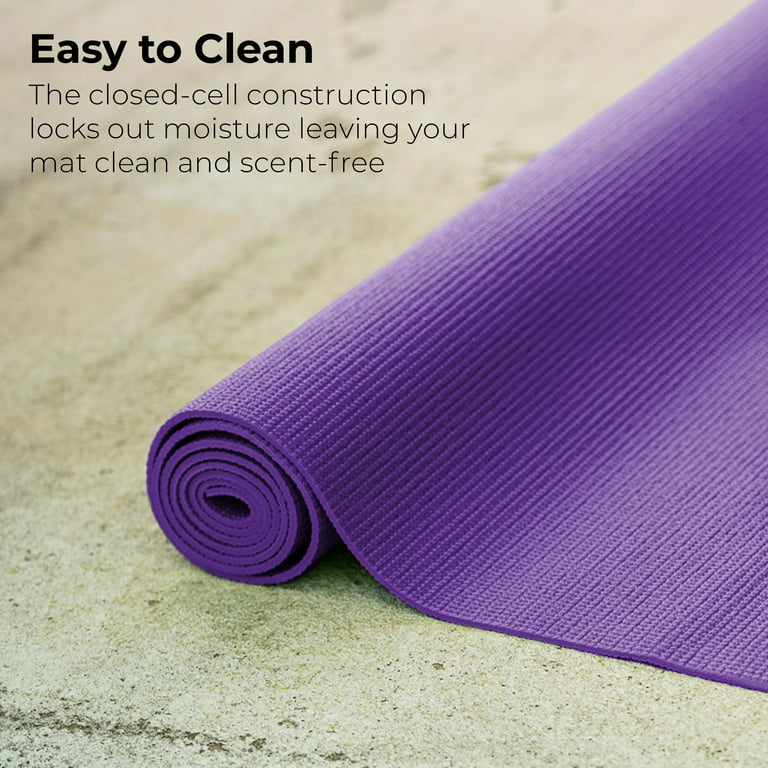 Hello Fit Yoga Mats, Bulk 10 Pack, Affordable Exercise Gym Mats with Non  Slip Texture, Eco Friendly, Assorted