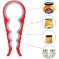 thumbnail image 3 of Jar Opener for Seniors with Arthritis,Jar Opener for Weak Hands,5-in-1 Bottle Opener,4-in-1 Can Opener\\u2026 (Red), 3 of 5
