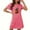 Hot Pink, variant on Wensltd Womens Nightgown Soft Short Sleeve Halloween Pajamas Women Cute Print Nightdress