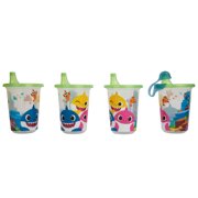 The First Years Baby Shark Take & Toss Sippy Cup 4pk